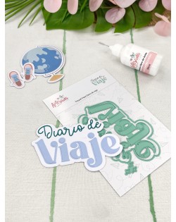 TROQUEL FRASE DIARIO DE VIAJE ARTESANA TALLER