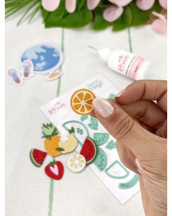 TROQUEL FRUTAS DIARIO DE VIAJE ARTESANA TALLER