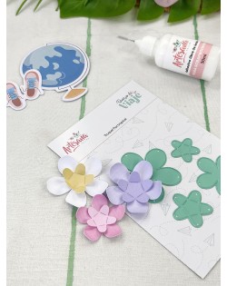 TROQUEL FLOR TROPICAL DIARIO DE VIAJE ARTESANA TALLER