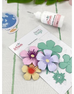 TROQUEL FLOR DE HIBISCO DIARIO DE VIAJE ARTESANA TALLER