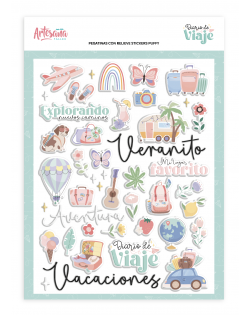 STICKERS PUFFY DIARIO DE VIAJE ARTESANA TALLER