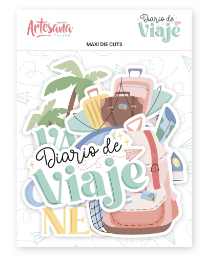 MAXI DIE CUTS PARA PORTADAS DIARIO DE VIAJE ARTESANA TALLER