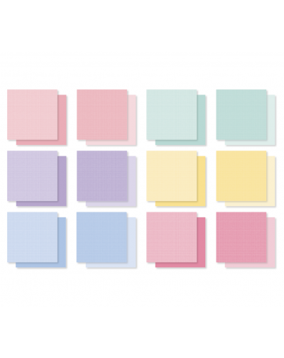 PAD DE PAPELES BASICOS 12 HOJAS DOBLE FAZ DIARIO DE VIAJE ARTESANA TALLER