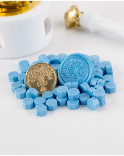 PERLAS PARA LACRE COLOR AZULINO ARTESANA TALLER