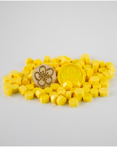 PERLAS PARA LACRE COLOR AMARILLO PASTEL ARTESANA TALLER