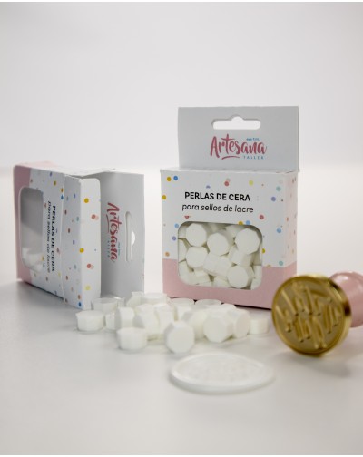 PERLAS PARA LACRE COLOR BLANCO ARTESANA TALLER