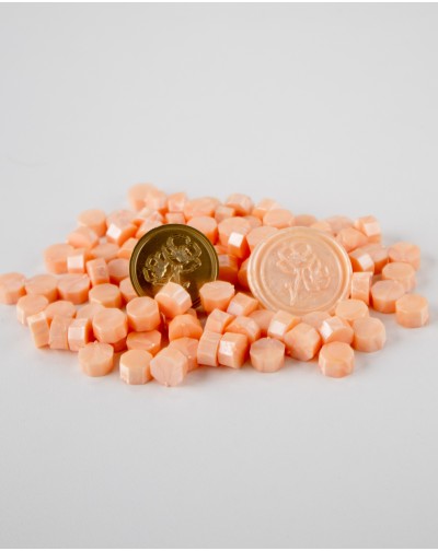 PERLAS PARA LACRE COLOR SALMON PERLADO ARTESANA TALLER