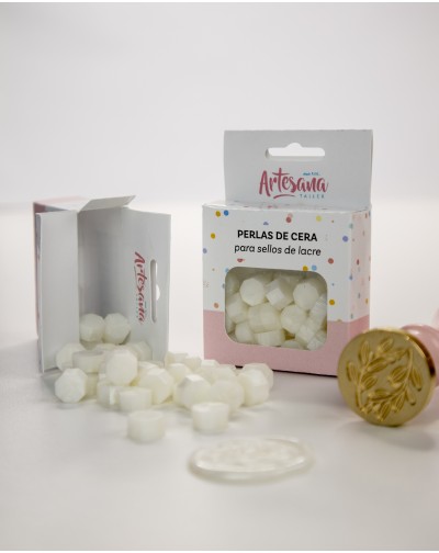 PERLAS PARA LACRE COLOR BLANCO PERLADO ARTESANA TALLER