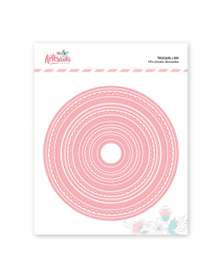 TROQUEL MIX CIRCULOS DECORADOS ARTESANA TALLER