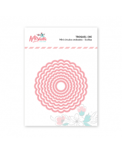TROQUEL MINI CIRCULOS ONDEADOS SCALLOP ARTESANA TALLER