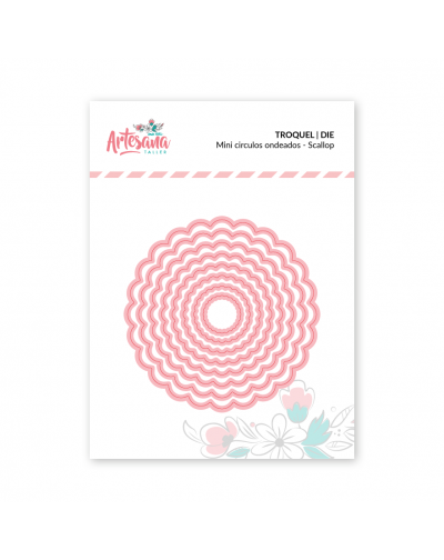TROQUEL MINI CIRCULOS ONDEADOS SCALLOP ARTESANA TALLER