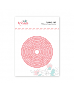 TROQUEL MINI CIRCULOS PUNTEADOS ARTESANA TALLER