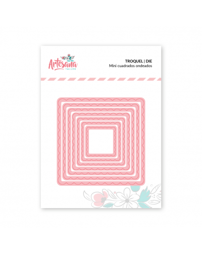 TROQUEL MINI CUADRADOS ONDEADOS ARTESANA TALLER