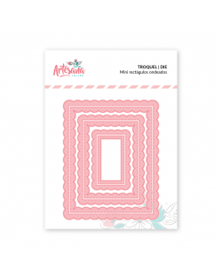 TROQUEL MINI RECTANGULOS ONDEADOS ARTESANA TALLER
