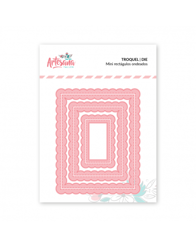 TROQUEL MINI RECTANGULOS ONDEADOS ARTESANA TALLER