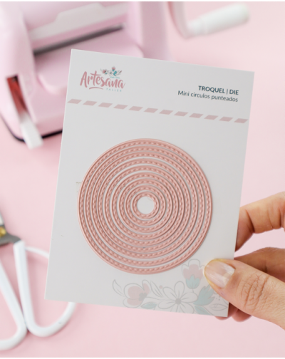 TROQUEL MINI CIRCULOS PUNTEADOS ARTESANA TALLER