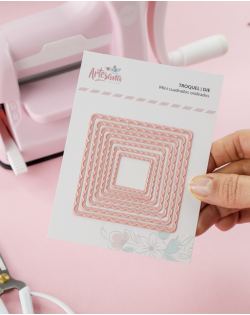 TROQUEL MINI CUADRADOS ONDEADOS ARTESANA TALLER 2