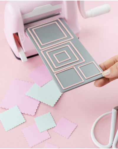 TROQUEL MINI CUADRADOS ONDEADOS ARTESANA TALLER