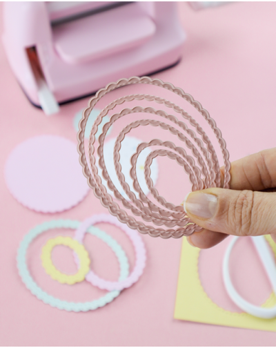 TROQUEL MINI OVALOS ONDEADOS ARTESANA TALLER