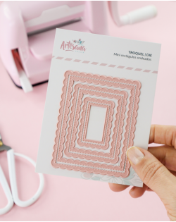 TROQUEL MINI RECTANGULOS ONDEADOS ARTESANA TALLER 2