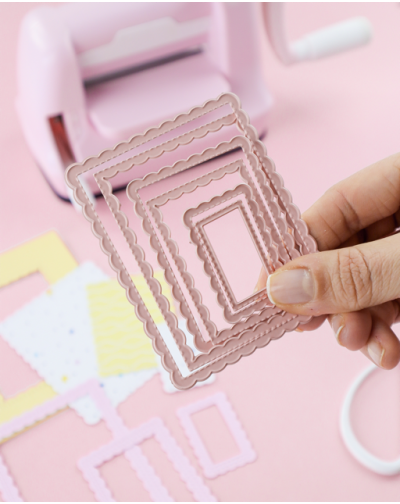 TROQUEL MINI RECTANGULOS ONDEADOS ARTESANA TALLER