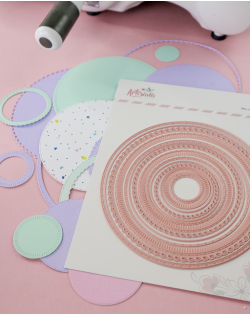 TROQUEL MIX CIRCULOS DECORADOS ARTESANA TALLER 2