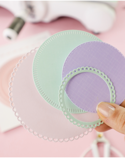 TROQUEL MIX CIRCULOS DECORADOS ARTESANA TALLER