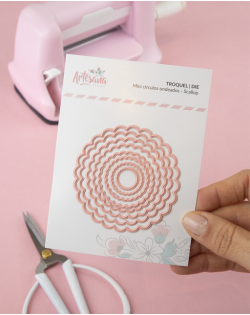 TROQUEL MINI CIRCULOS ONDEADOS SCALLOP ARTESANA TALLER 2