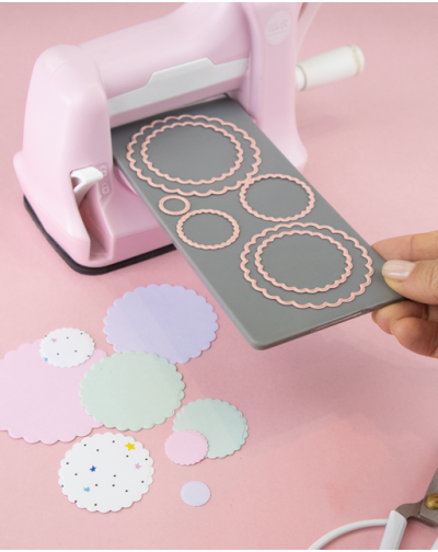 TROQUEL MINI CIRCULOS ONDEADOS SCALLOP ARTESANA TALLER