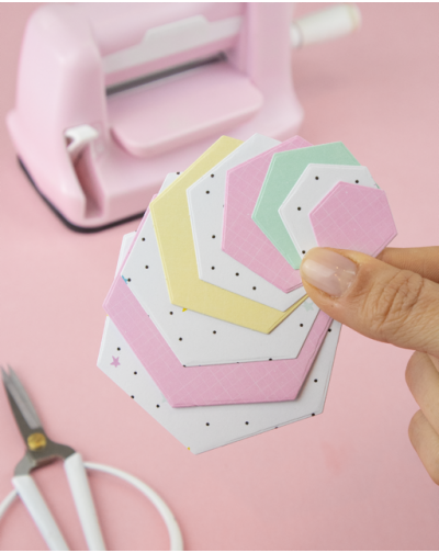 TROQUEL MINI HEXAGONOS ARTESANA TALLER