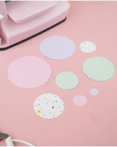 TROQUEL MINI CIRCULOS ONDEADOS SCALLOP ARTESANA TALLER