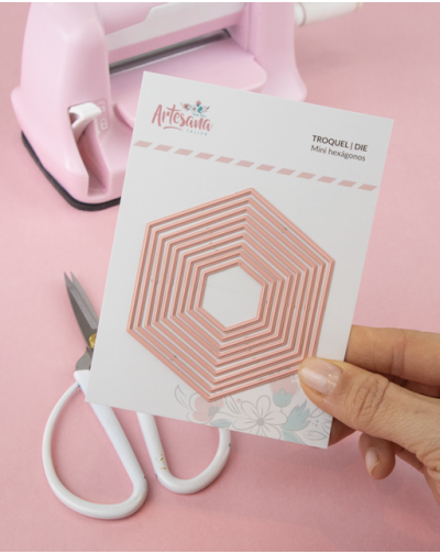 TROQUEL MINI HEXAGONOS ARTESANA TALLER