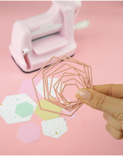 TROQUEL MINI HEXAGONOS ARTESANA TALLER