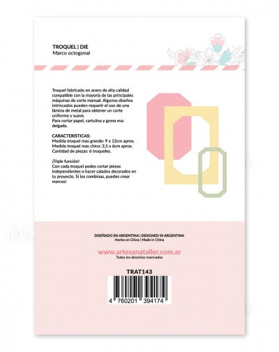 TROQUEL MARCO OCTOGONAL ARTESANA TALLER
