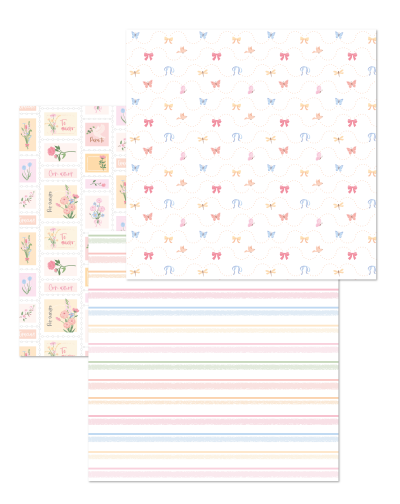 PACK VELLUM X 3 HOJAS ESTAMPILLAS FLORECIENDO ARTESANA TALLER