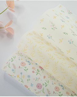 PACK VELLUM X3 HOJAS PAJARITOS FLORECIENDO ARTESANA TALLER 2