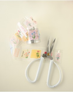 CINTA PET ESTAMPILLAS FLORECIENDO ARTESANA TALLER 2