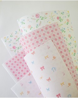 TELAS DE ENCUADERNACION - PRIMAVERA FLORECIENDO ARTESANA... 2