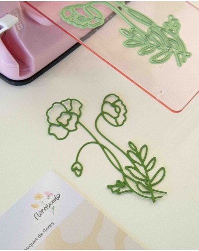 TROQUEL BOUQUET DE FLORES - FLORECIENDO ARTESANA TALLER