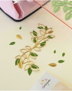 TROQUEL  GUIA DE HOJAS - FLORECIENDO ARTESANA TALLER 2