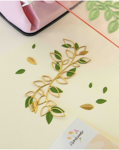 TROQUEL  GUIA DE HOJAS - FLORECIENDO ARTESANA TALLER