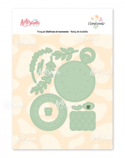 TROQUEL RELOJ DE BOLSILLO - FLORECIENDO ARTESANA TALLER