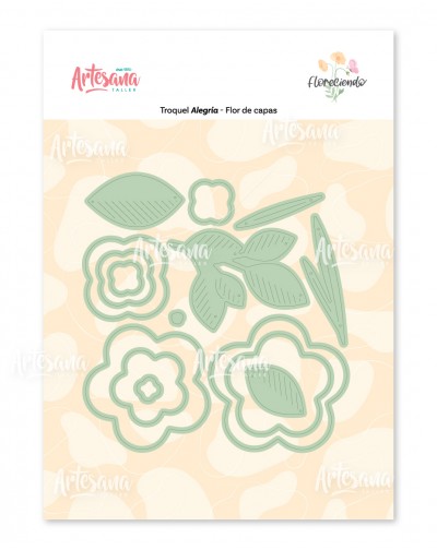 TROQUEL FLOR DE CAPAS - FLORECIENDO ARTESANA TALLER