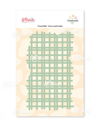 TROQUEL TRAMA CUADRICULADA - FLORECIENDO ARTESANA TALLER