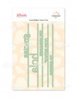 TROQUEL FRASES EN LINEA - FLORECIENDO ARTESANA TALLER