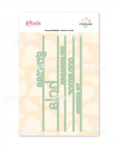 TROQUEL FRASES EN LINEA - FLORECIENDO ARTESANA TALLER