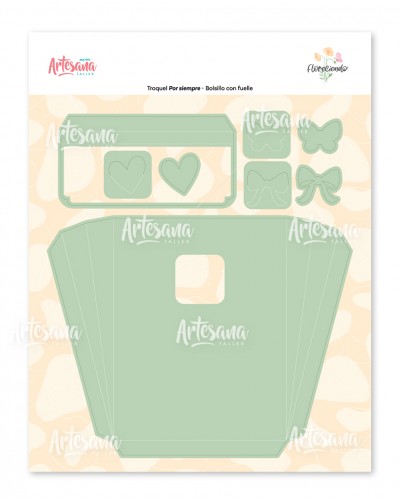 TROQUEL BOLSILLO CON FUELLE - FLORECIENDO ARTESANA TALLER