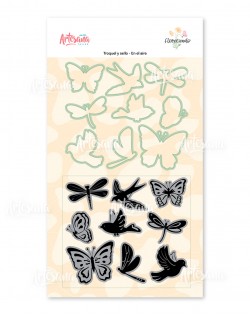 TROQUEL Y SELLO - EN EL AIRE - FLORECIENDO ARTESANA TALLER