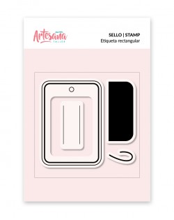 SELLO ETIQUETA RECTANGULAR ARTESANA TALLER