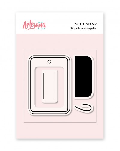 SELLO ETIQUETA RECTANGULAR ARTESANA TALLER